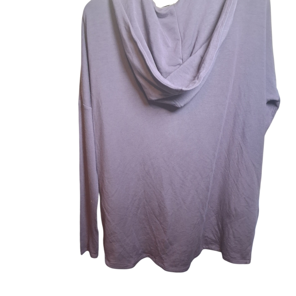 NWT Athleta Women's Purana Wrap Hoodie Sz SP Ribbed Sleeves - Picture 5 of 8